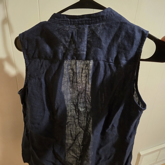 Chemise 100% linen Bleu - Picture 5 of 5